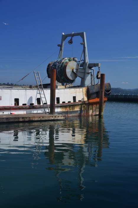 fishing boats at Newport bayfront